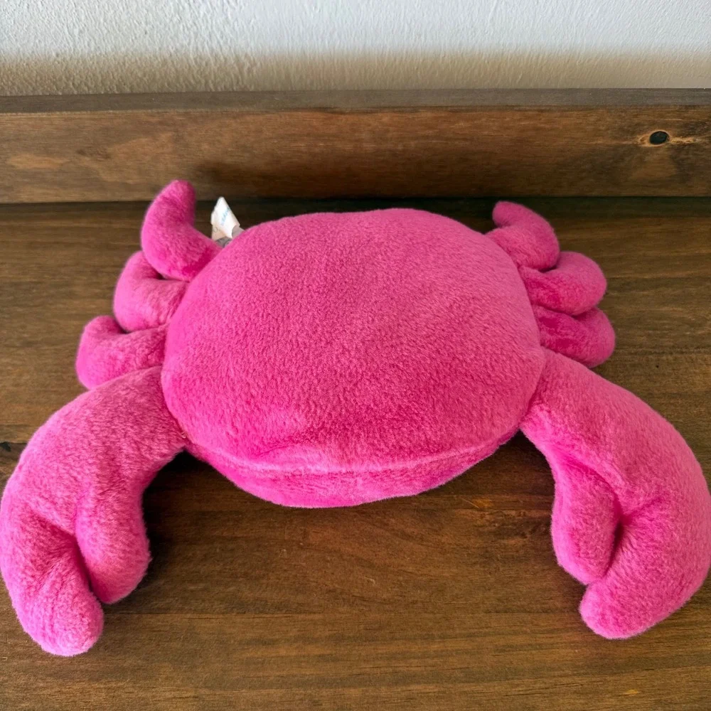 2pc Wishpets 2013 Droopy Crabby Plush Lot Pink Purple Large Eyes Bow 03707 Set